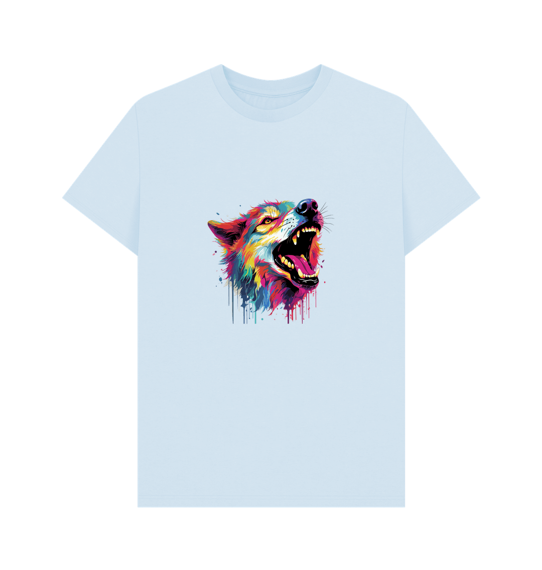 Sky Blue Printed T-shirt