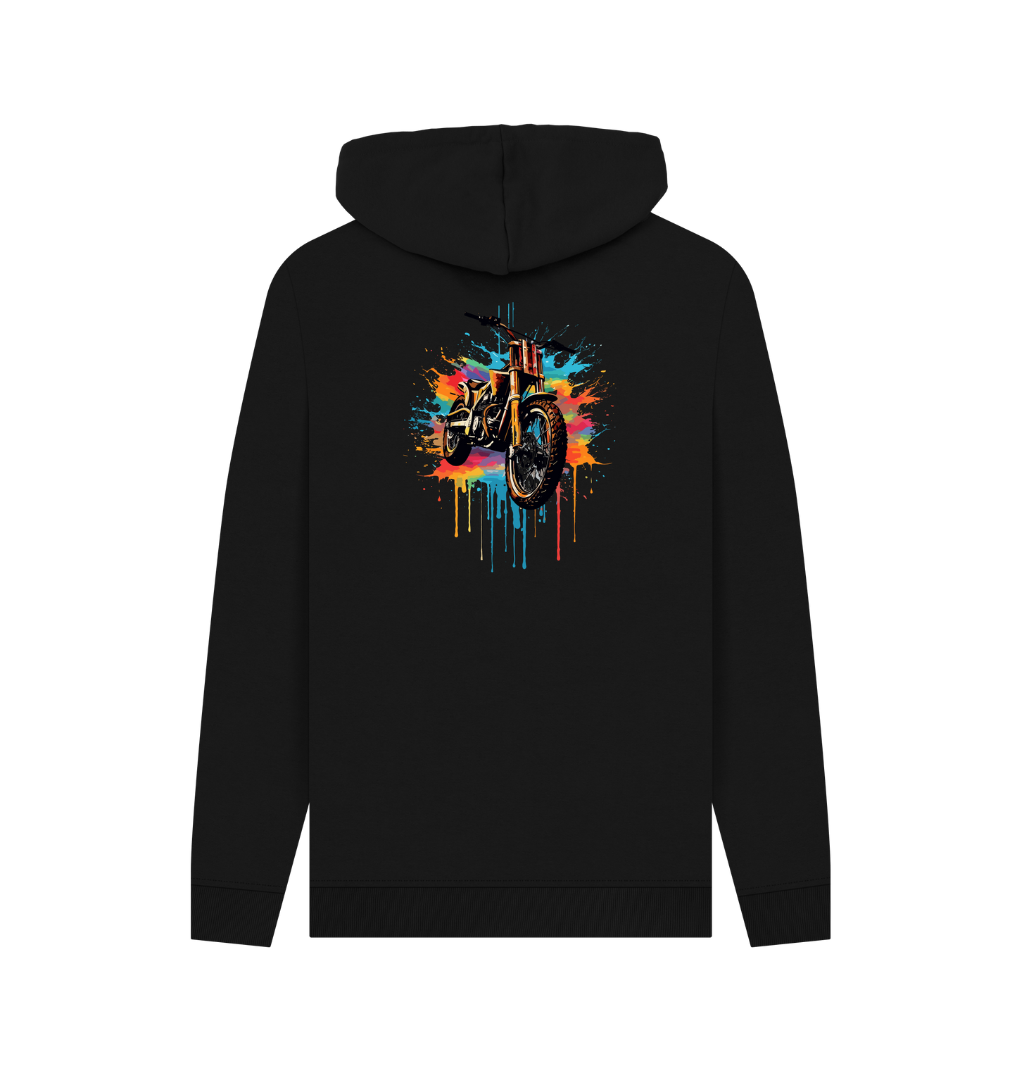Black Printed Hoody