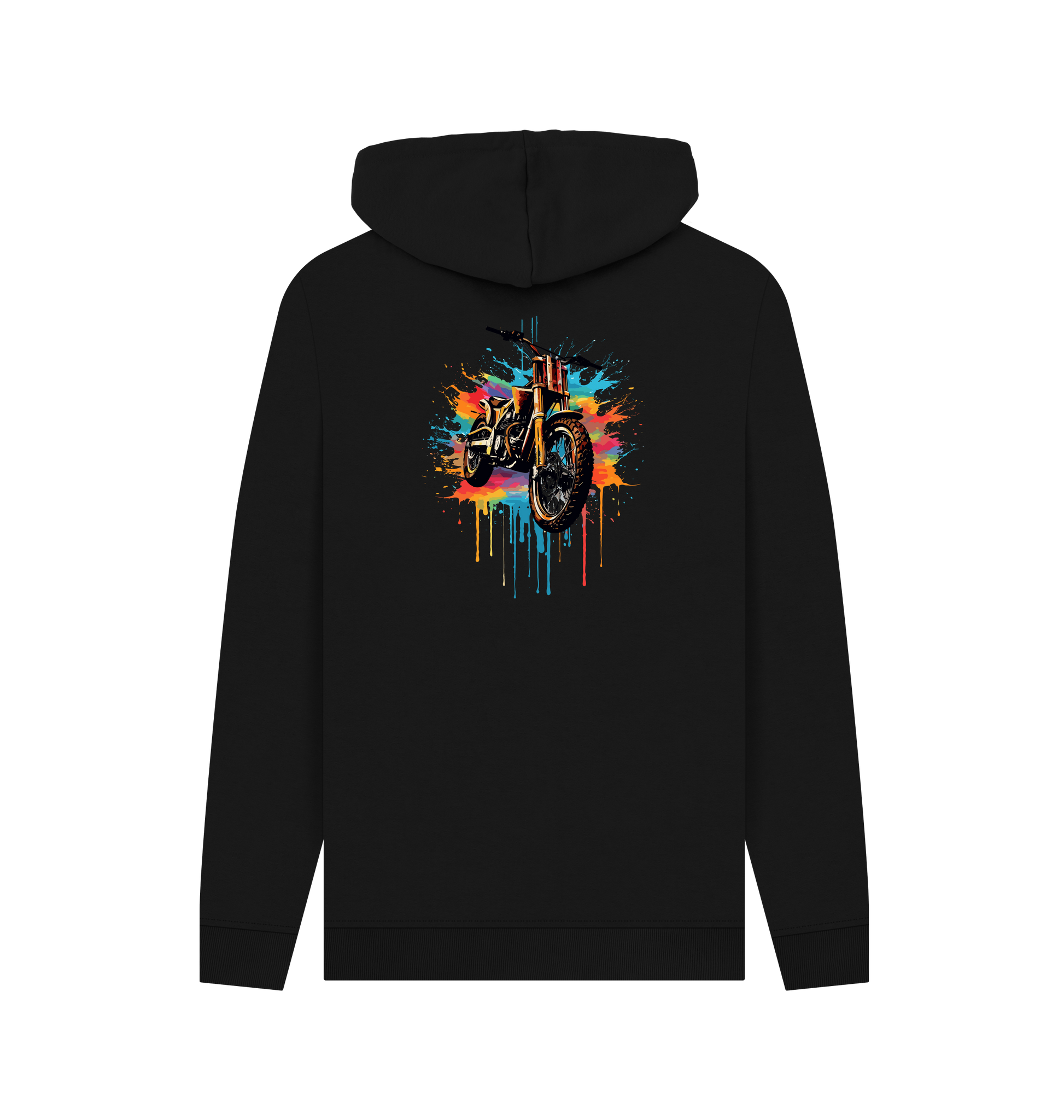 Black Printed Hoody