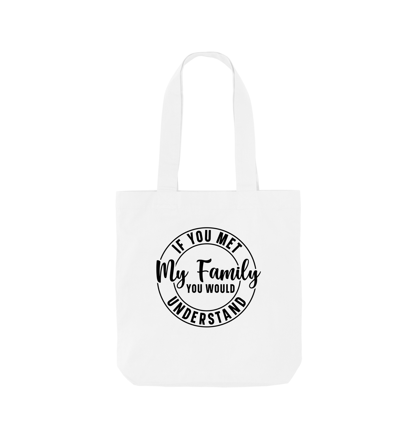 White Printed Bag