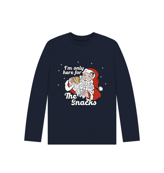 Navy Blue Printed Kids T-Shirt Front