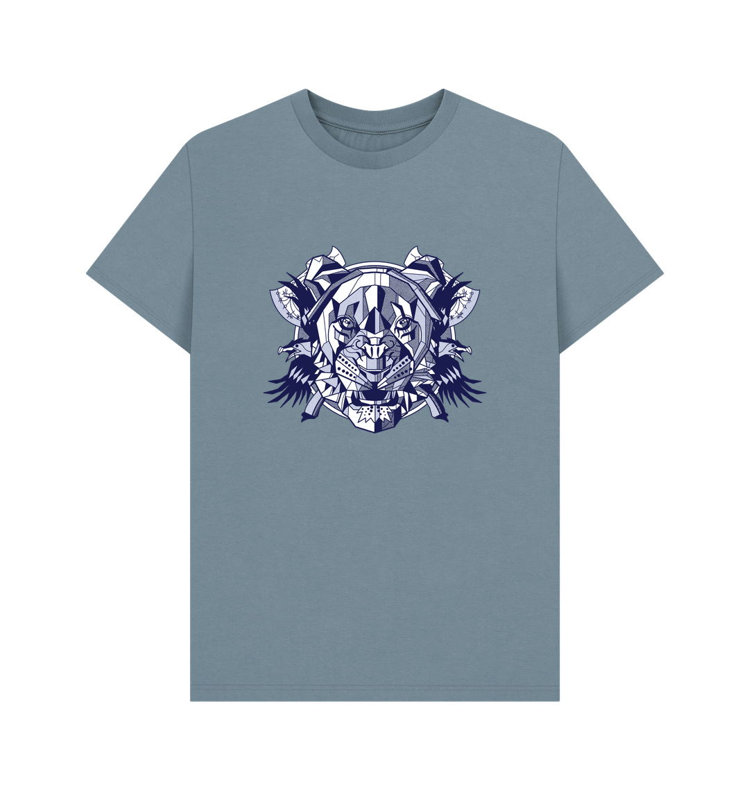 Stone Blue Printed T-shirt