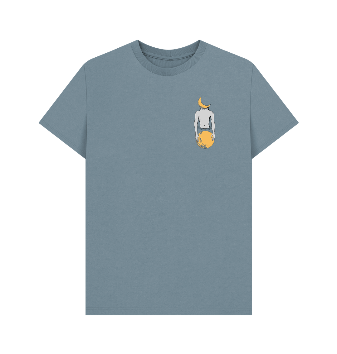 Stone Blue Printed T-shirt