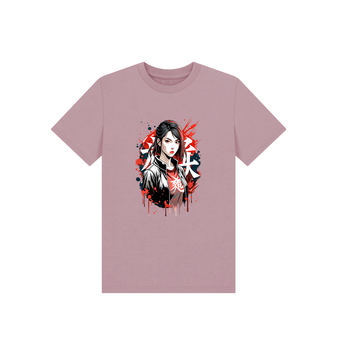 Pink t-shirt with graphic design