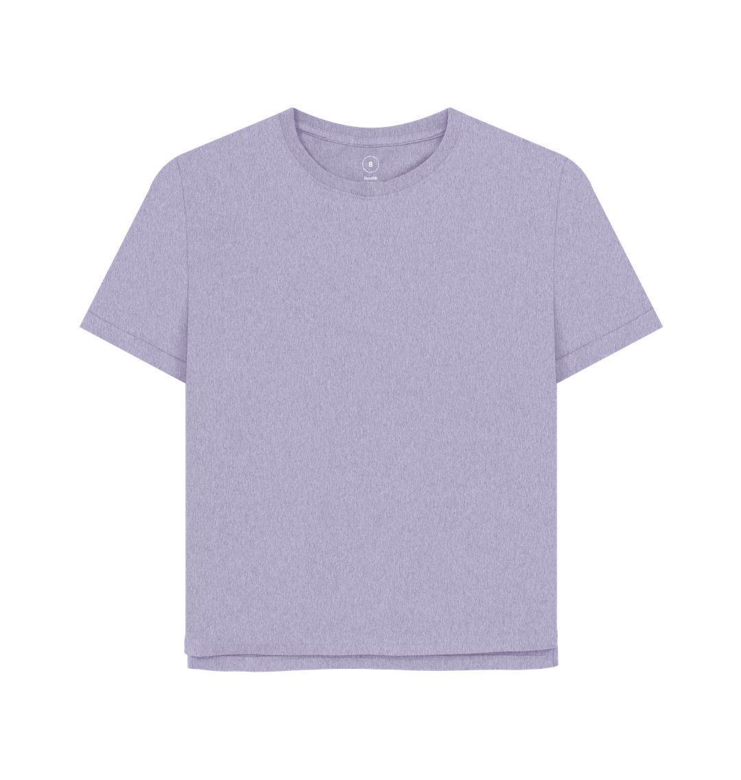 Light purple t-shirt with short sleeves
