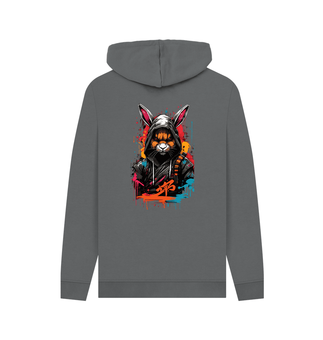 Slate Grey Printed Hoody