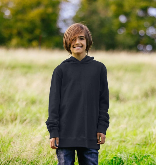 Black hoodie with hood (person)