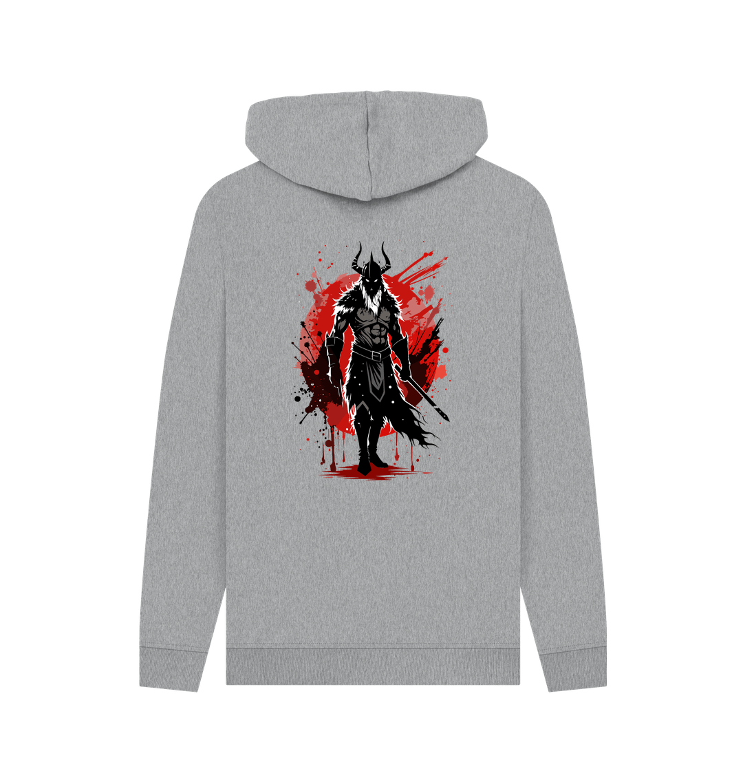 Light Heather Printed Hoody Back