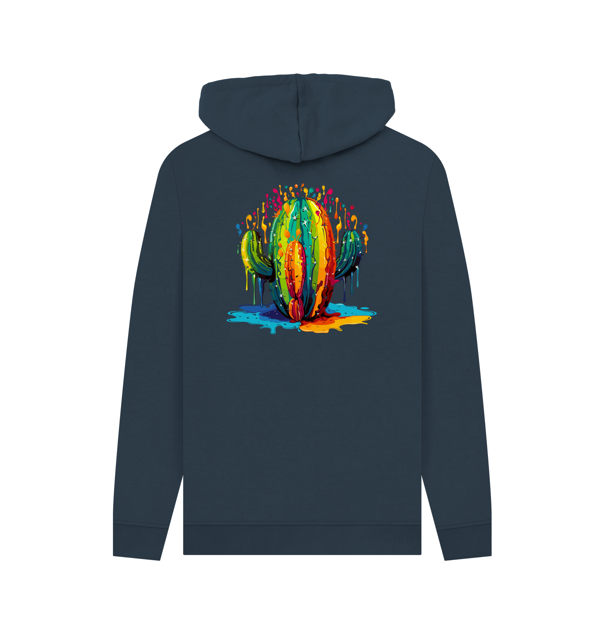 Colorful cactus design hoodie