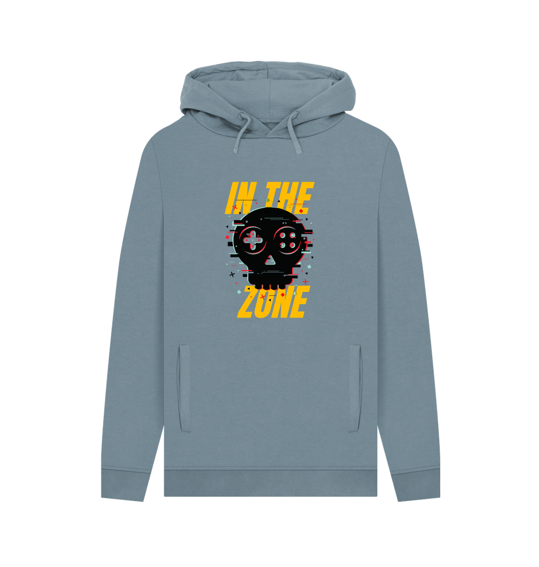 Stone Blue Printed Hoody