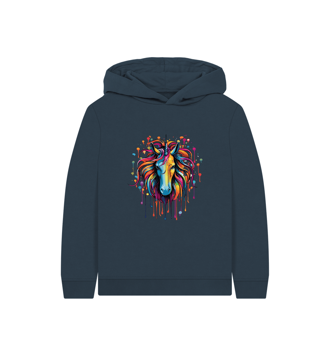Colorful unicorn hoodie with vibrant design