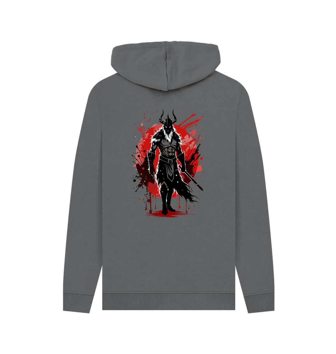 Slate Grey Printed Hoody