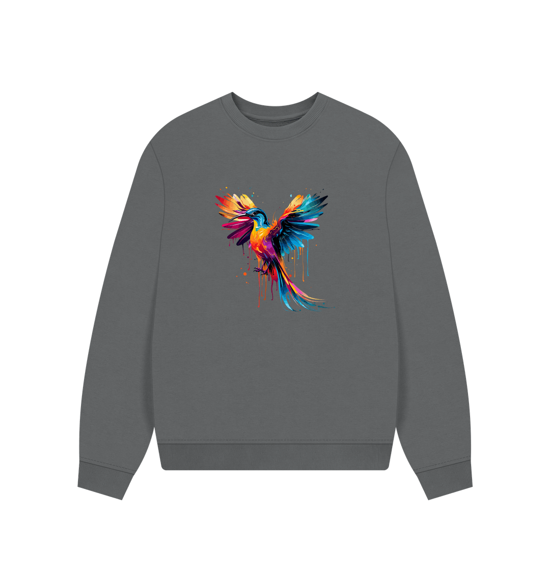 Slate Grey Printed Sweater