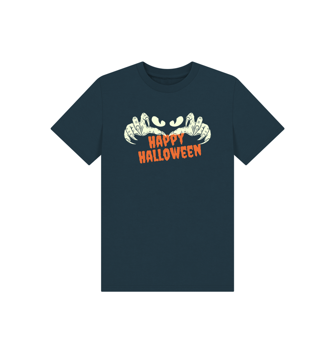 Denim Blue Printed Kids T-Shirt