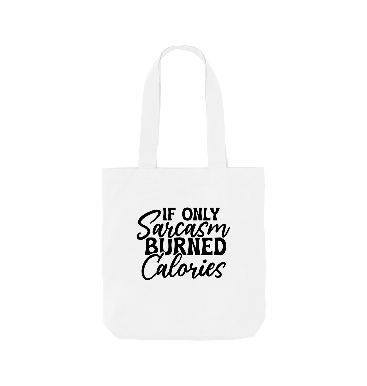 White Printed Bag