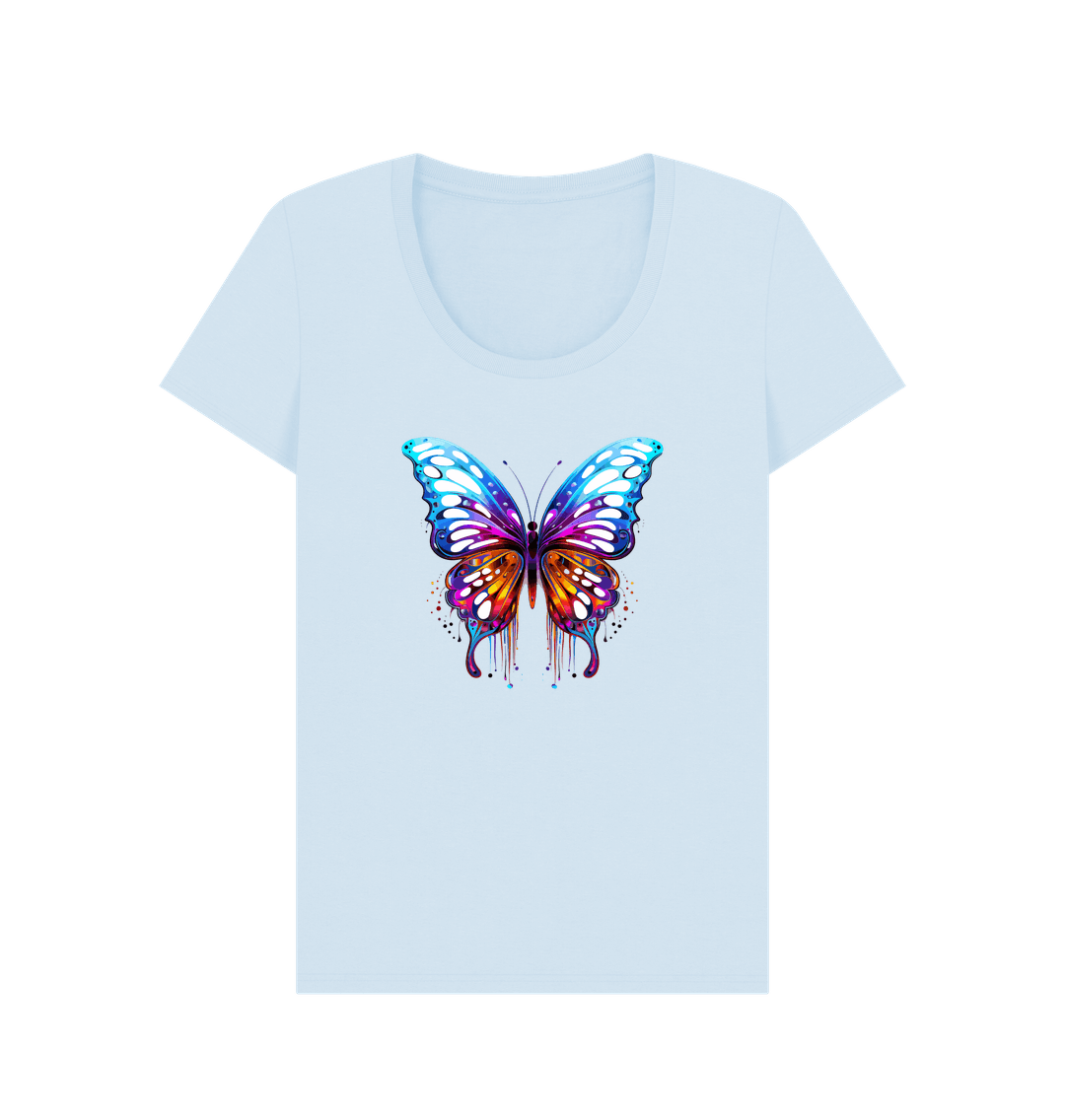 Sky Blue Printed T-shirt