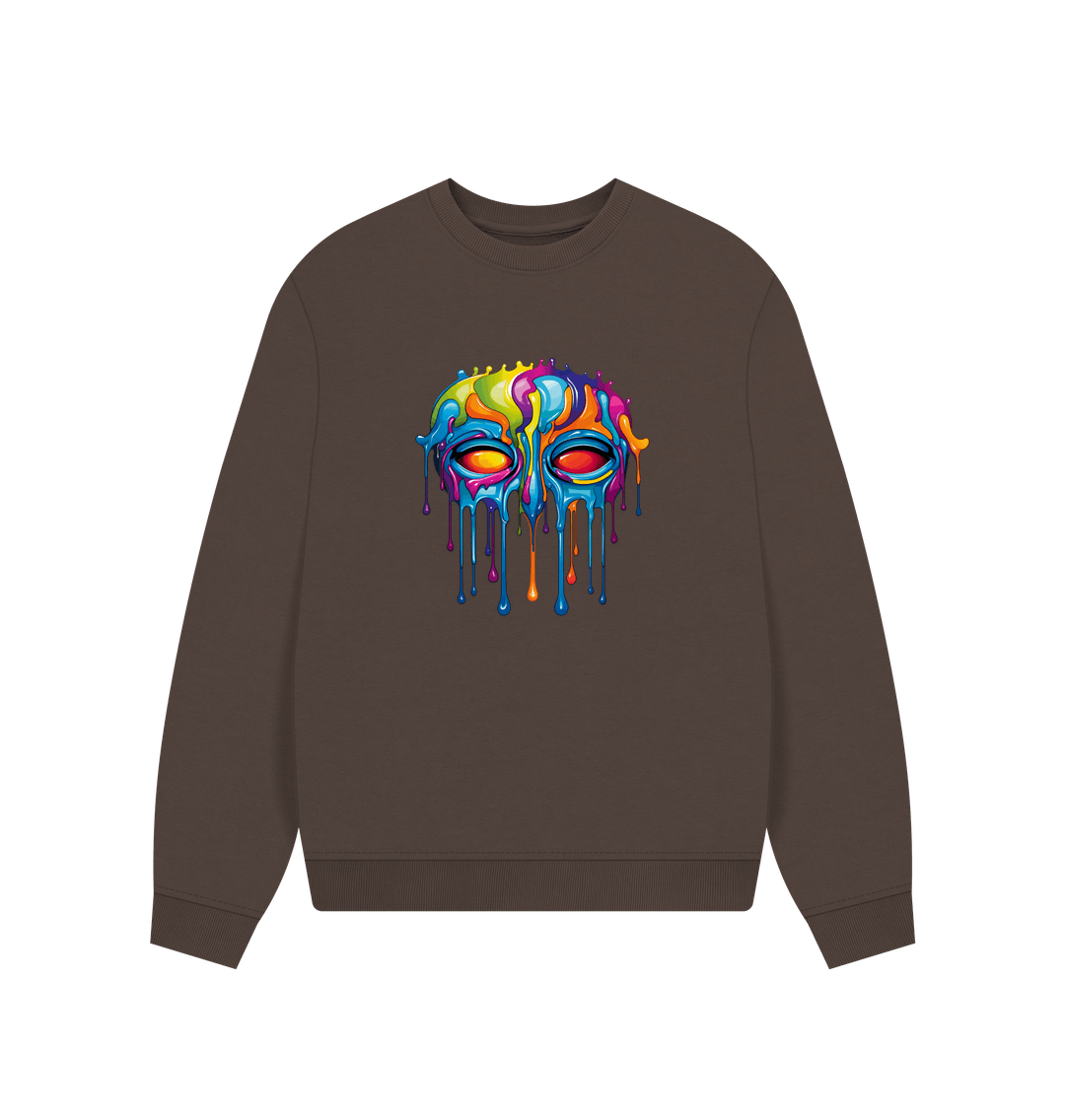 Chocolate Printed Sweater