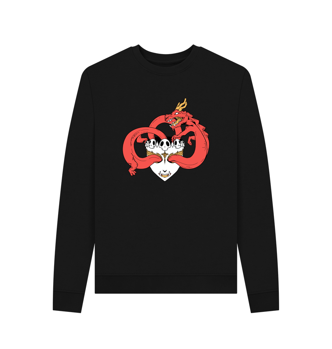 Black Printed Sweater