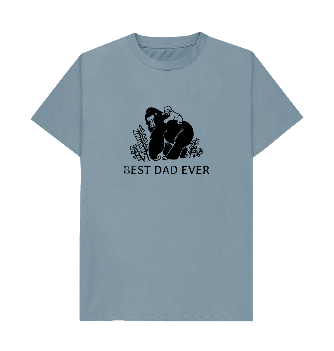 Stone Blue Printed T-shirt Front