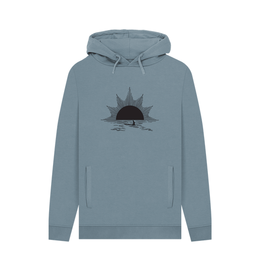 Light blue hoodie with sun design