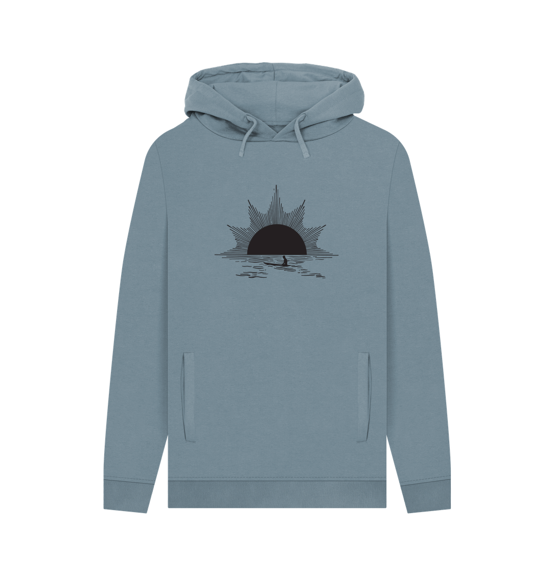Light blue hoodie with sun design