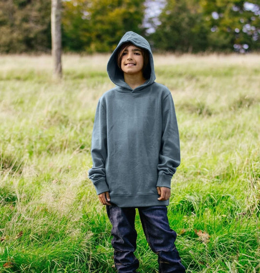 Gray hoodie with hood (person)