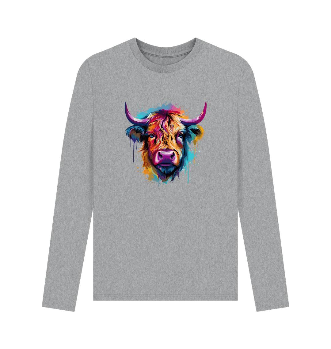Athletic Grey Printed Long Sleeve T Shirt