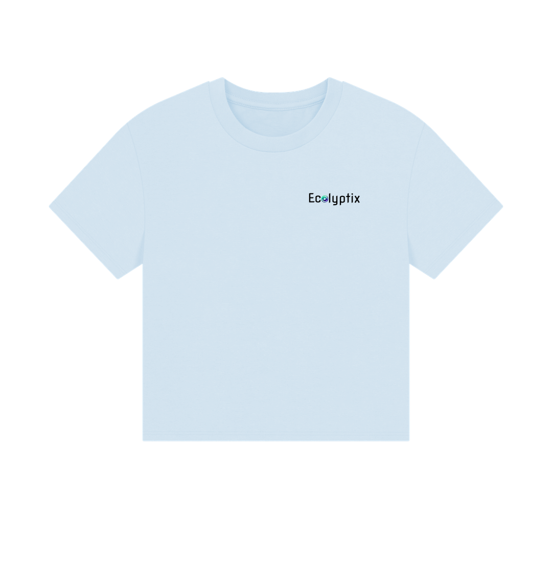 White t-shirt with "Ecolyptix" logo