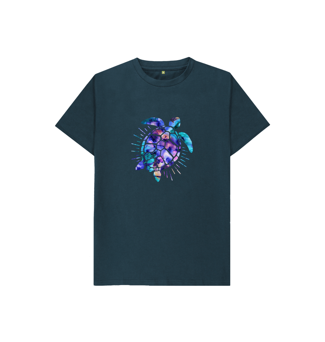 Denim Blue Printed Kids T-Shirt