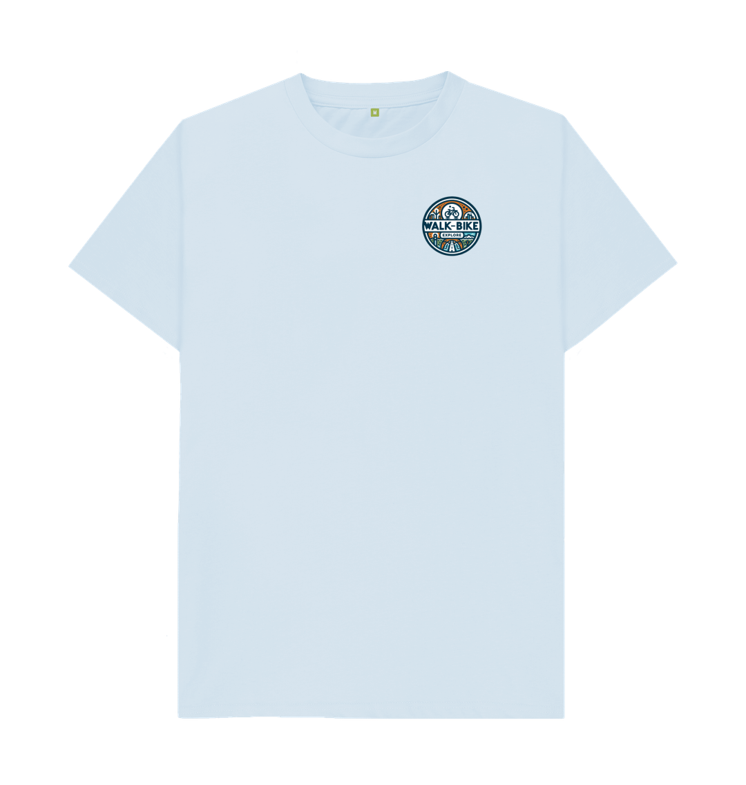 Sky Blue Printed T-shirt