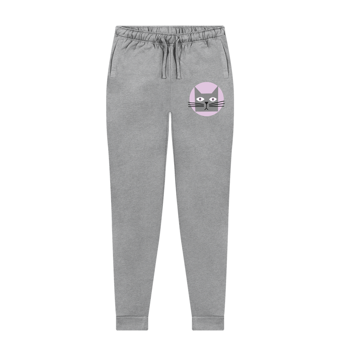 Athletic Grey Printed Womens Joggers Front