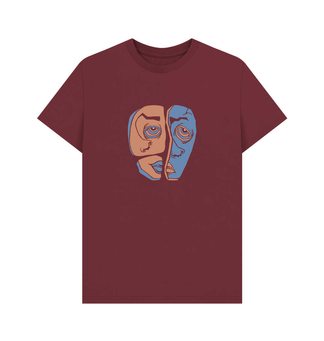 Red Wine Printed T-shirt Front