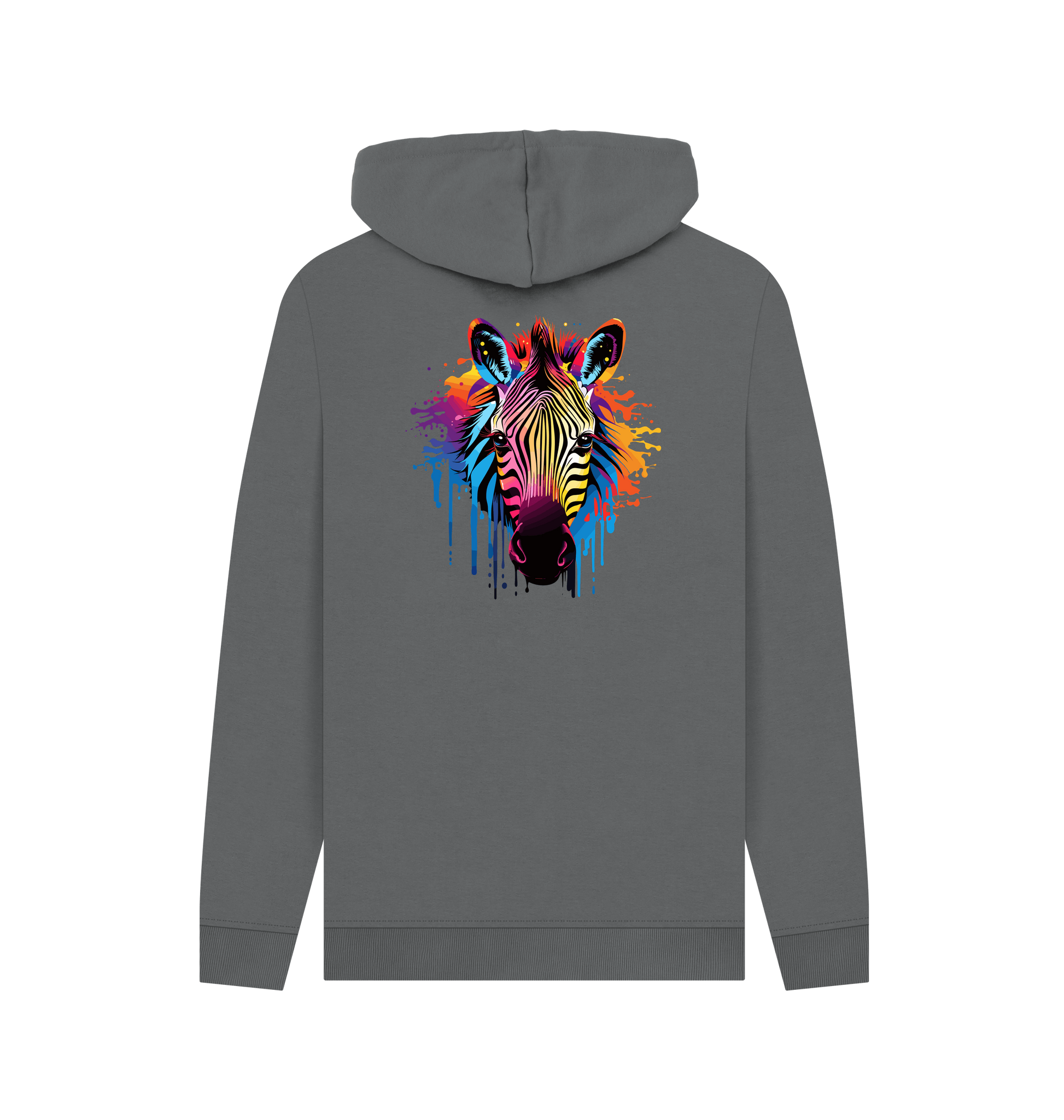 Slate Grey Printed Hoody