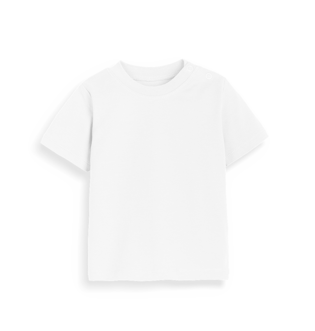 White t-shirt with black trim