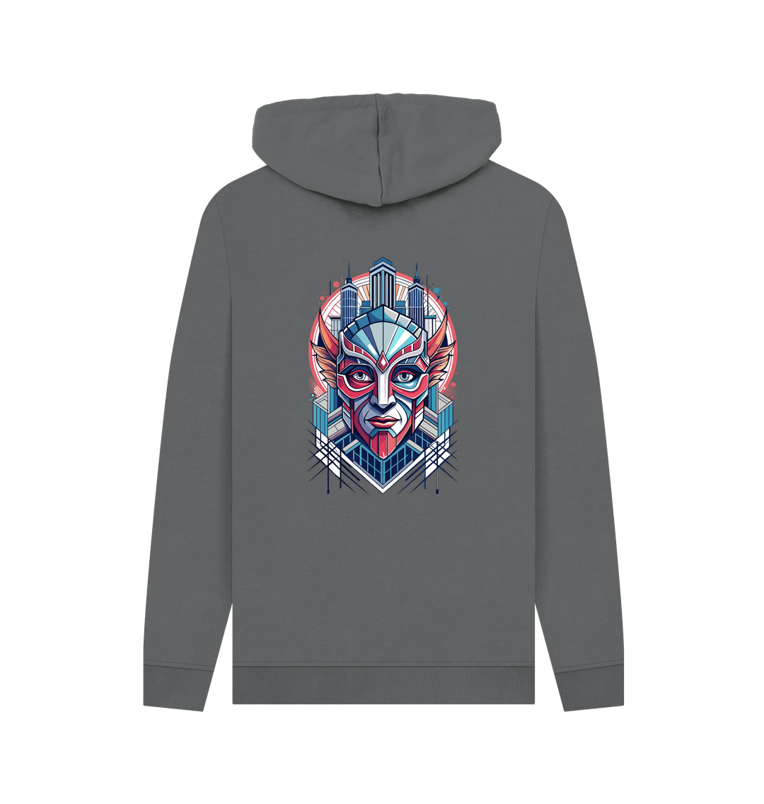 Slate Grey Printed Hoody