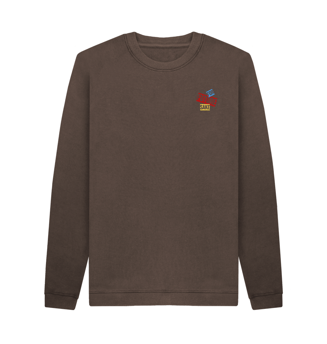 Chocolate Printed Sweater Front