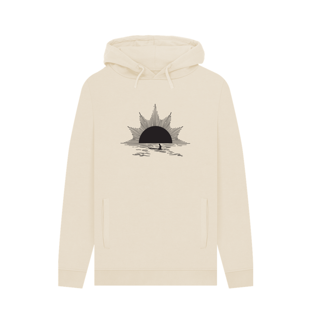 Cream hoodie with sun design