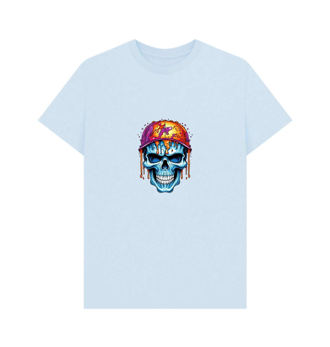 Sky Blue Printed T-shirt