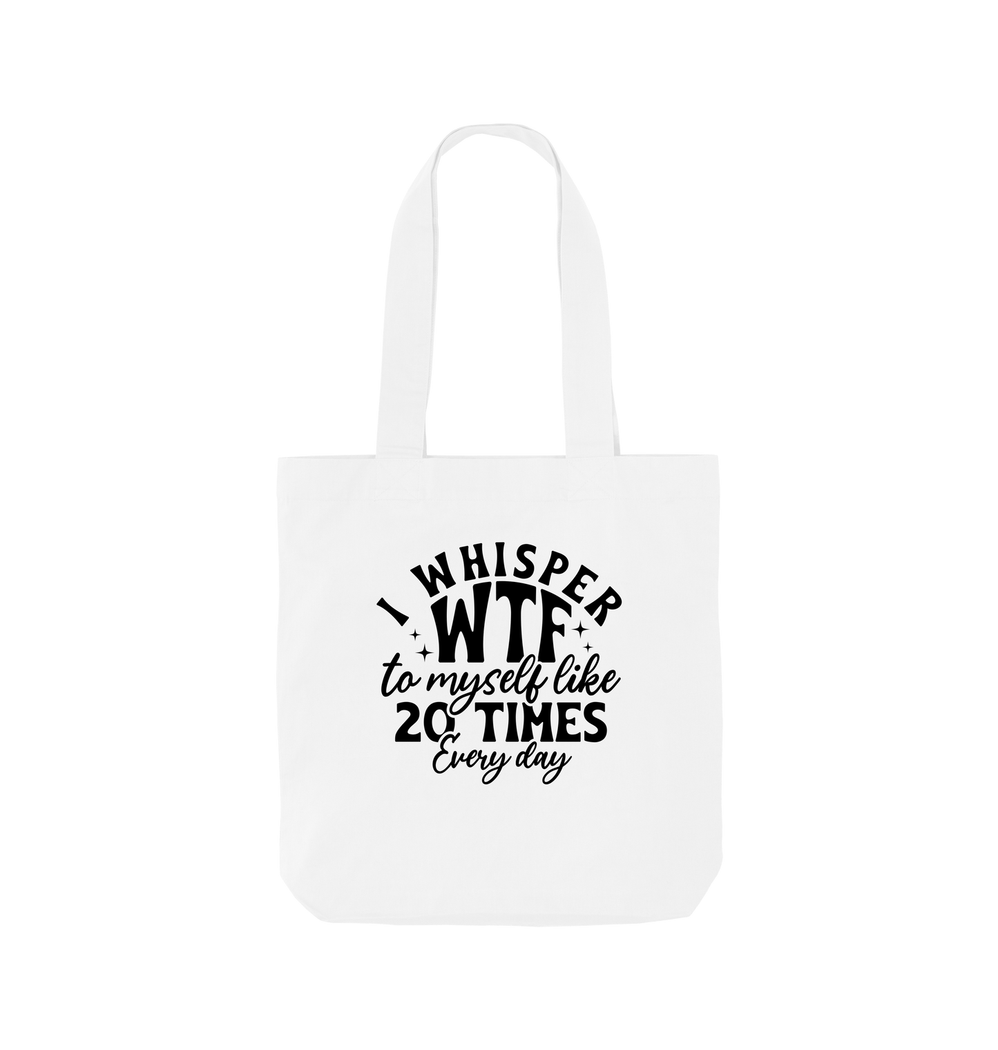 White Printed Bag