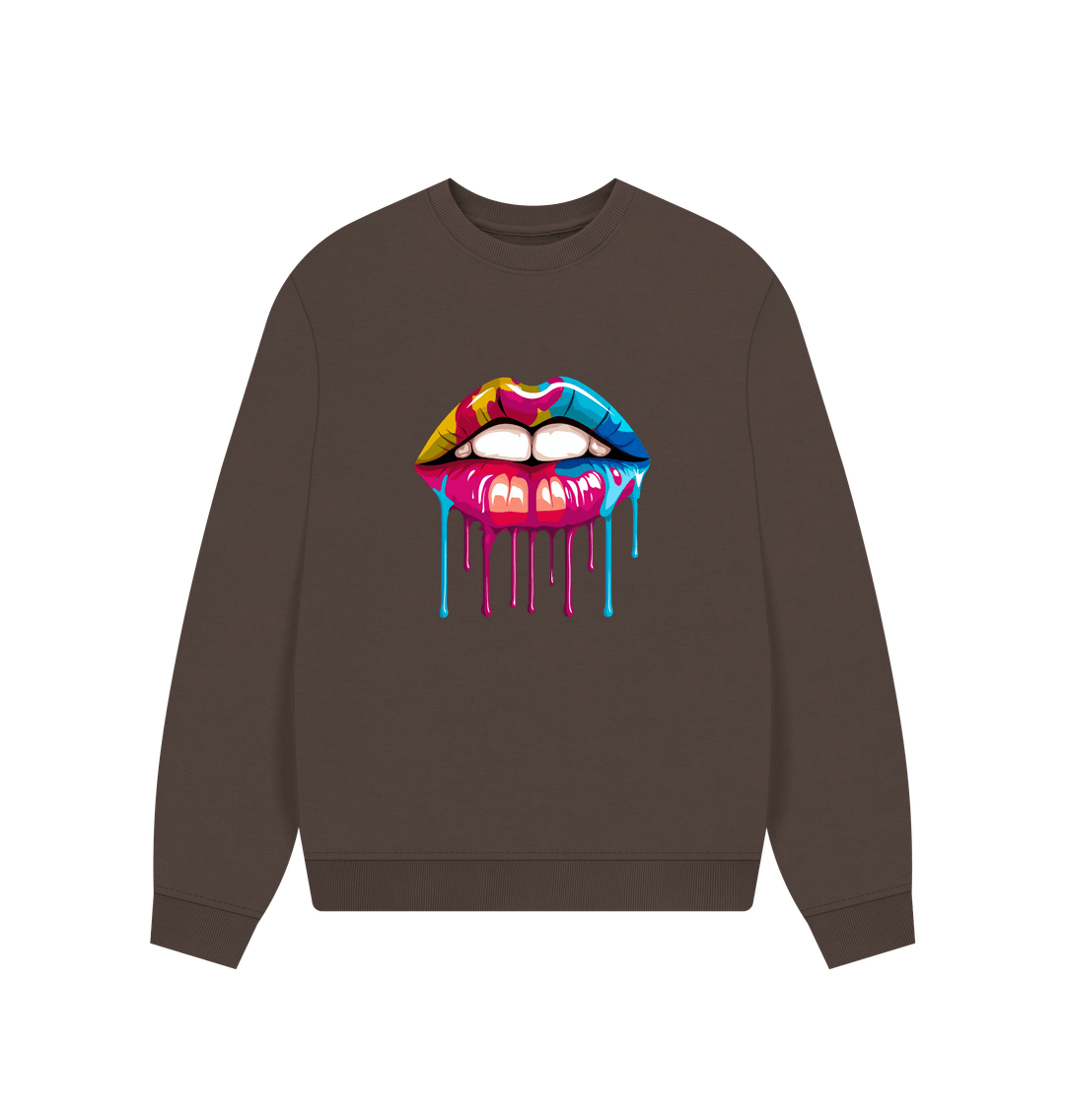 Chocolate Printed Sweater