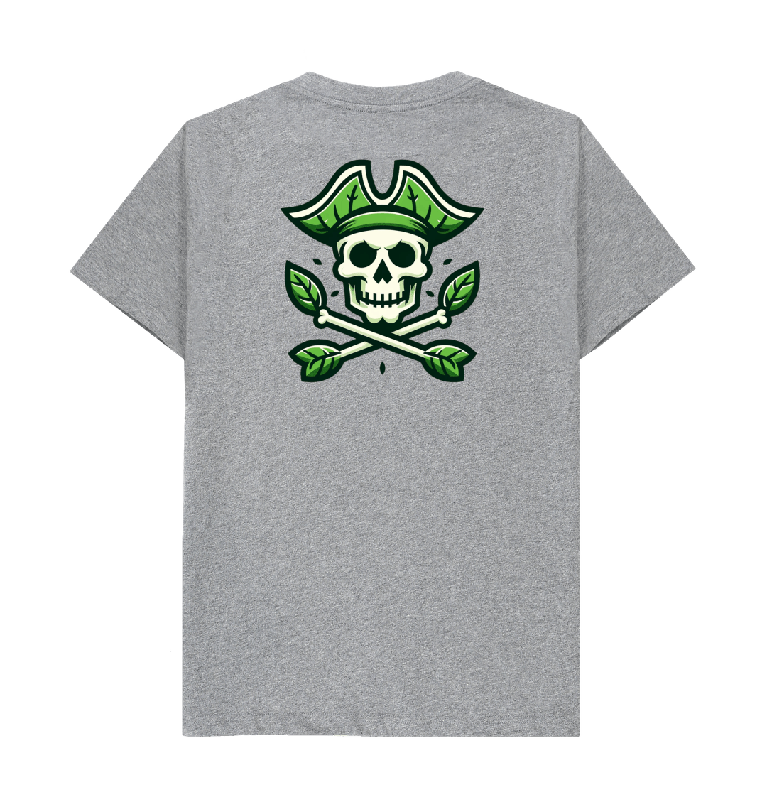 Athletic Grey Printed T-shirt Back