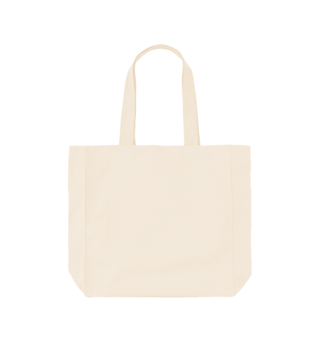 Canvas tote bag with two handles