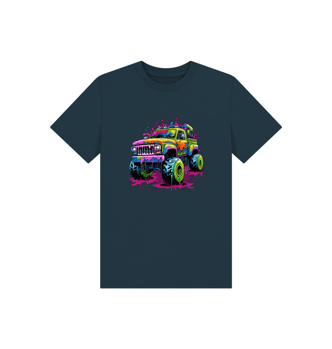 Colorful monster truck t-shirt