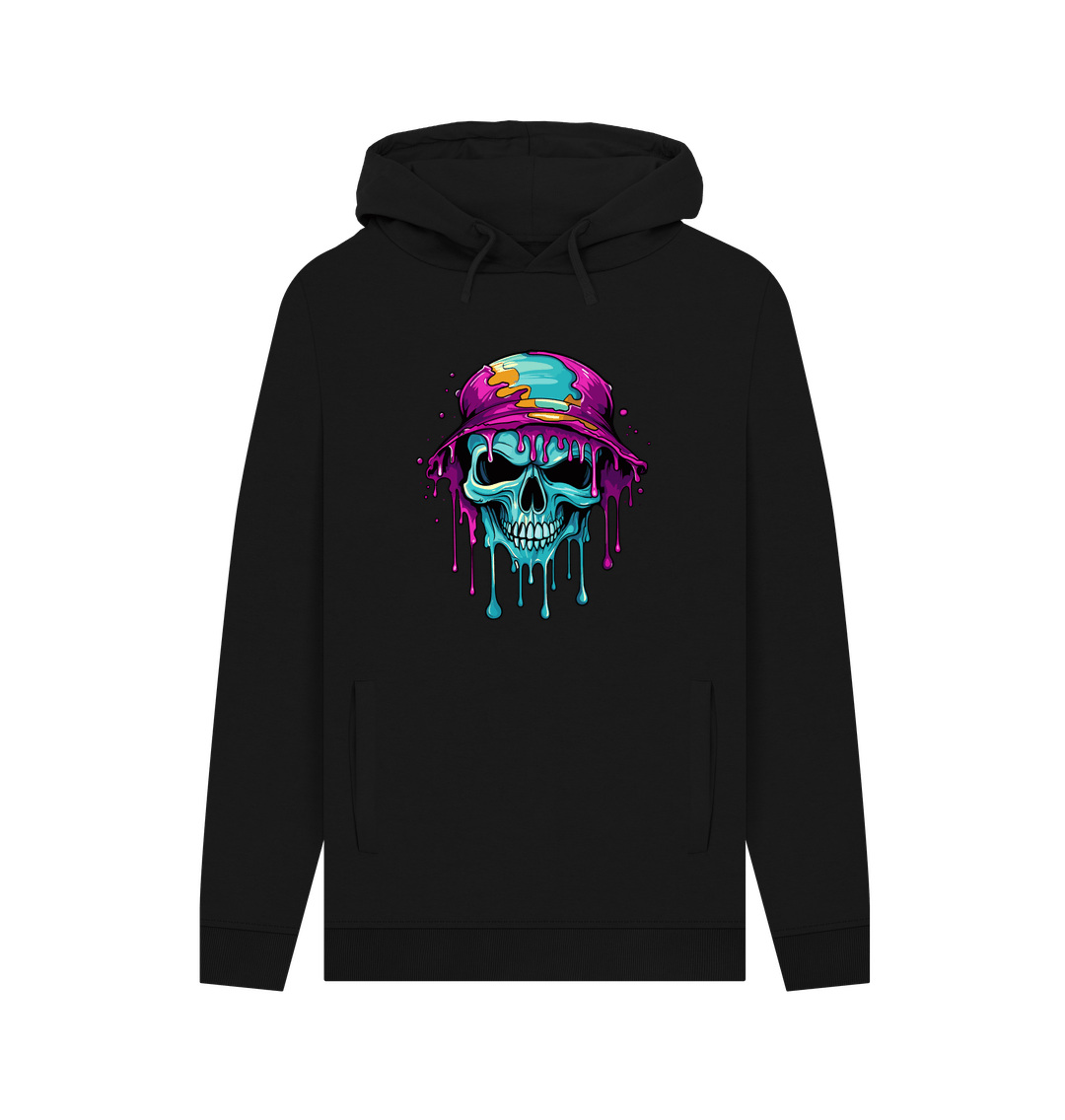 Black Printed Hoody
