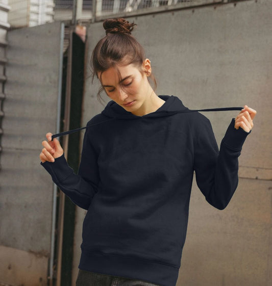 Black hoodie with drawstring (person)