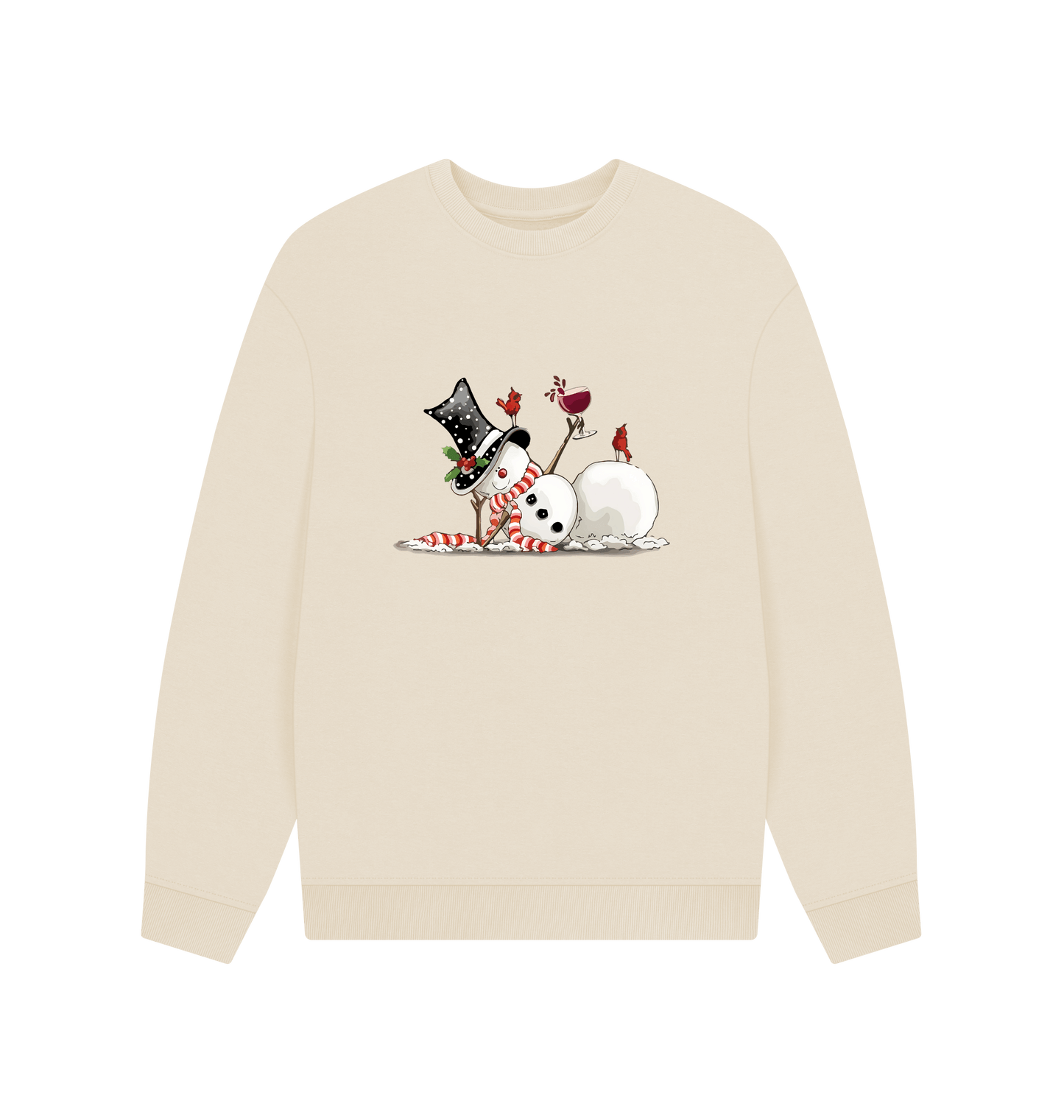 Oat Printed Sweater Front