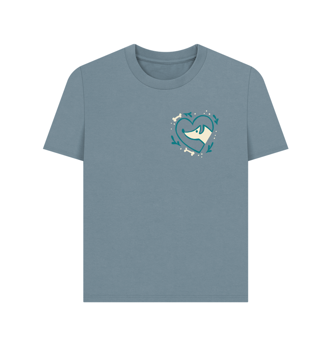 Stone Blue Printed T-shirt