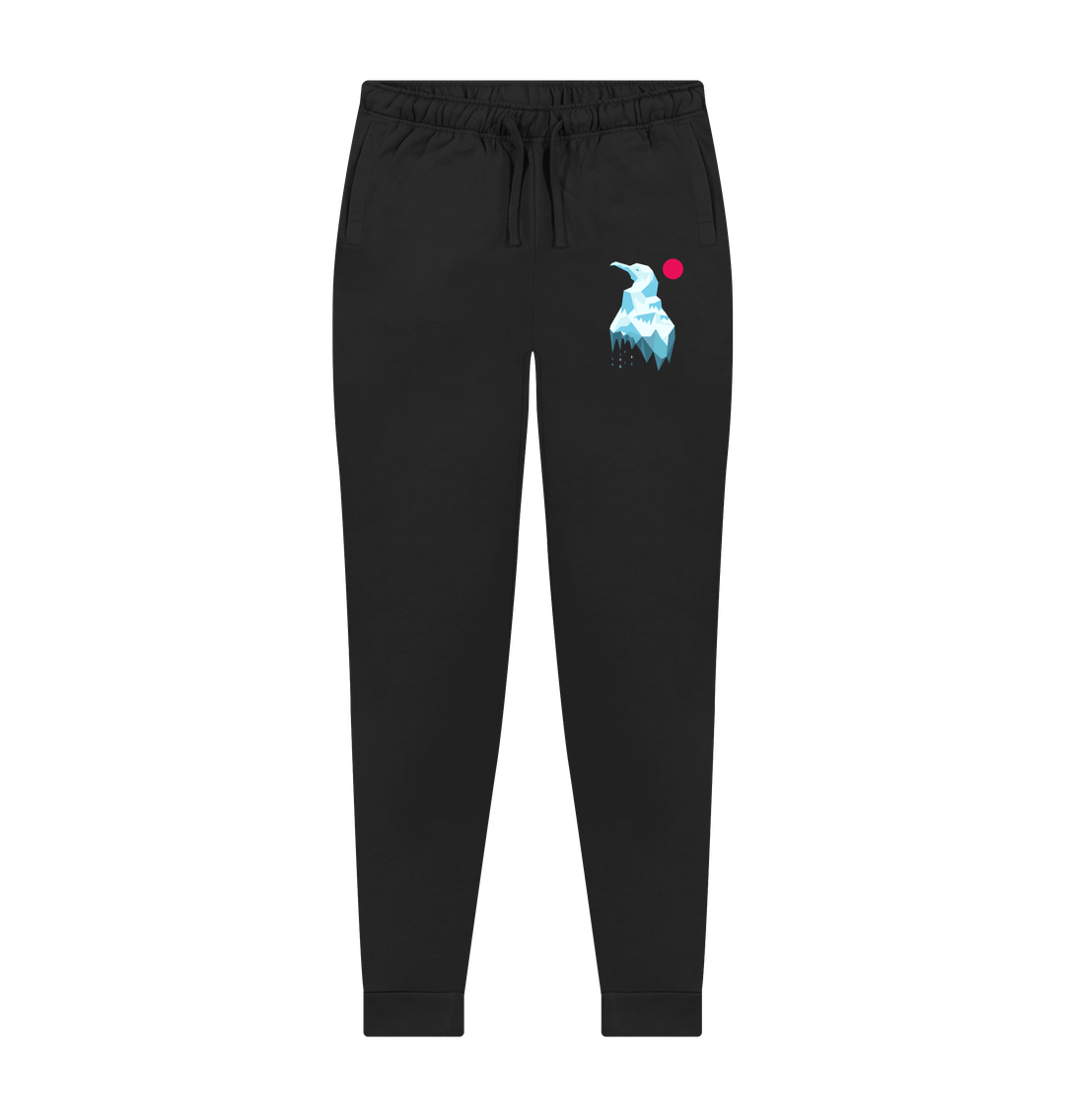 Black jogger pants with ice cream design