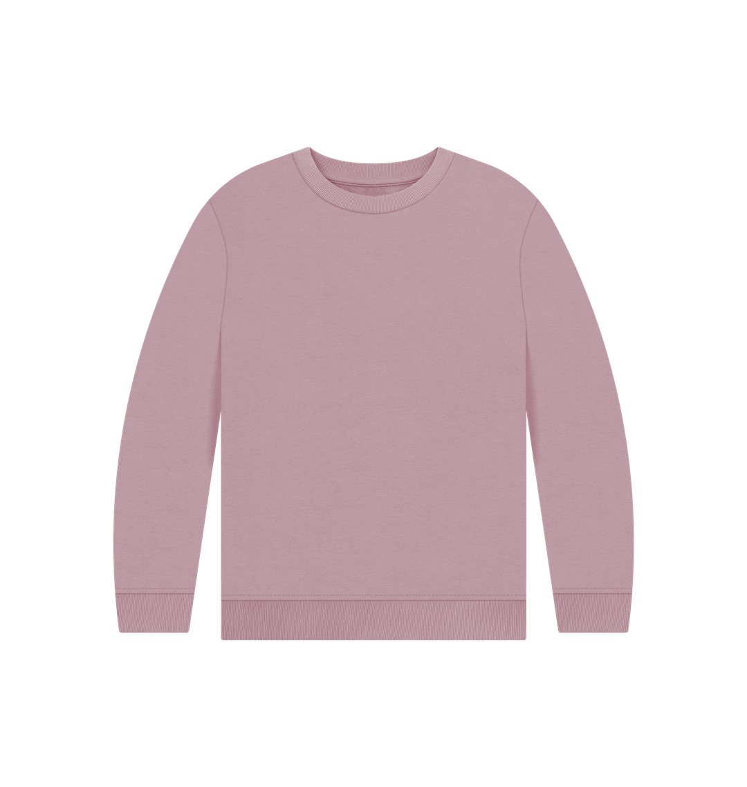 Mauve Printed Kids Jumper