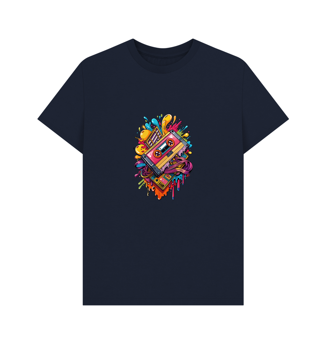 Navy Blue Printed T-shirt